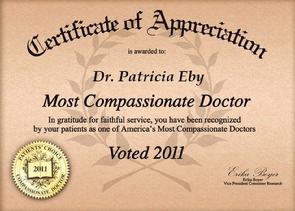 Most Compassionate Doctor Award  by Vitals 2011